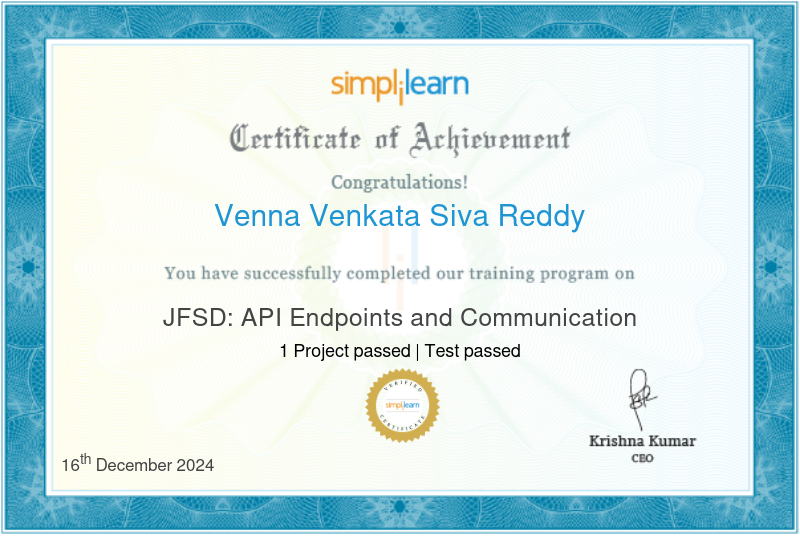 Venna Venkata Siva Reddy - Backend & DevOps Engineer | Java • Spring ...