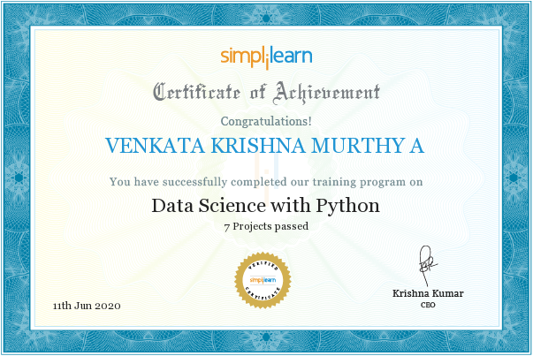 Venkata Krishna Murthy Adimulam - Data Scientist – AI/ML NLP DL Gen AI ...