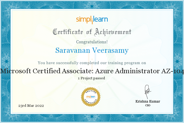 SARAVANAN V. - Adv App/Cloud Supp and Eng Assoc Manager (Senior JDE CNC ...