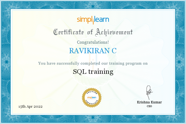 Ravikiran C - Sr. Manager Business Development at Techmech NM Solutions ...