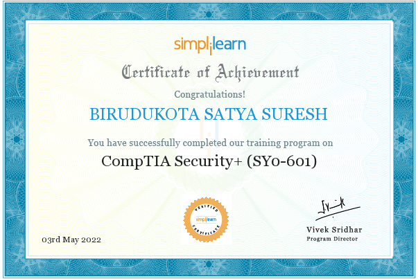 Satya Suresh Birudukota - Head of Operations @ SecurePath Technologies ...