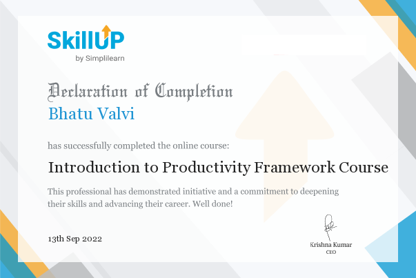 has successfully completed the online course Introduction to ...