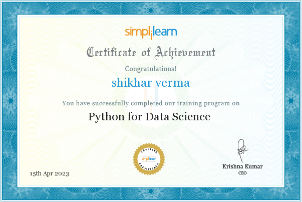 Shikhar Verma - Senior Data Analyst | Decision Analytics & Forecasting ...